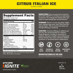 MTN OPS Ignite scoop-dispense demonstrates quick one-scoop serving for on-demand energy.