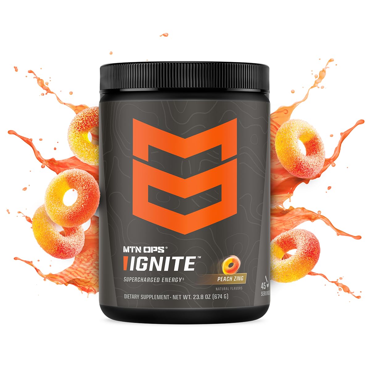 MTN OPS Ignite scoop shown for quick pre-workout mix