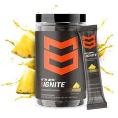MTN OPS Ignite scoop beside the tub for a quick pre-workout boost.