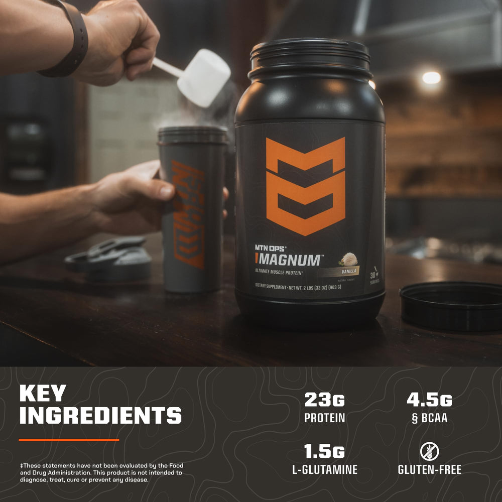 MTN OPS Magnum chocolate mixed with milk for a creamy shake.