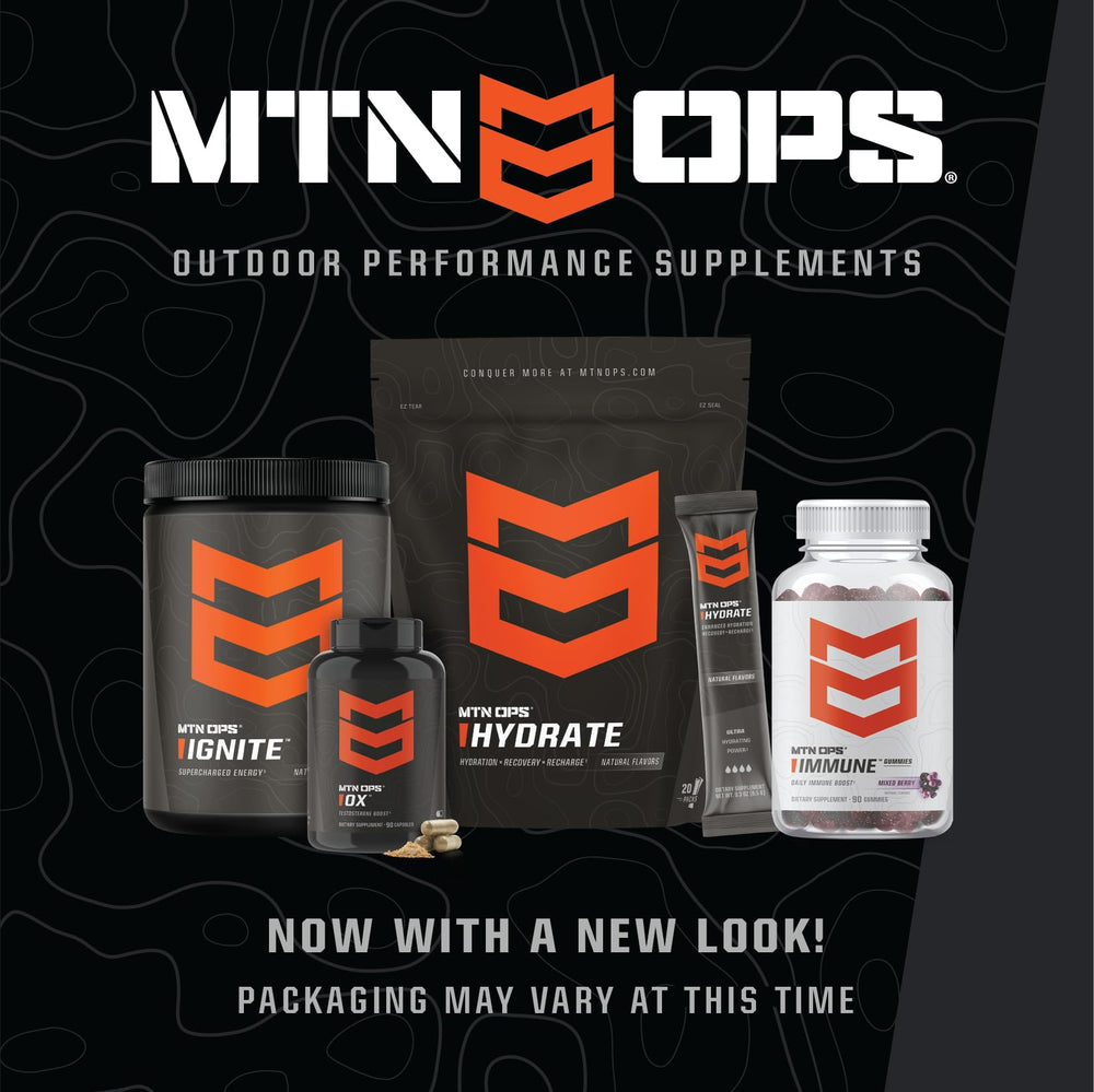 MTN OPS Magnum Vanilla tub on shelf conveys premium gluten-free protein option