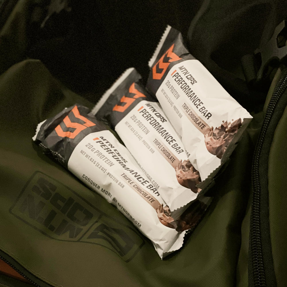 MTN OPS Protein Bars Caramel Crunch wrapped package