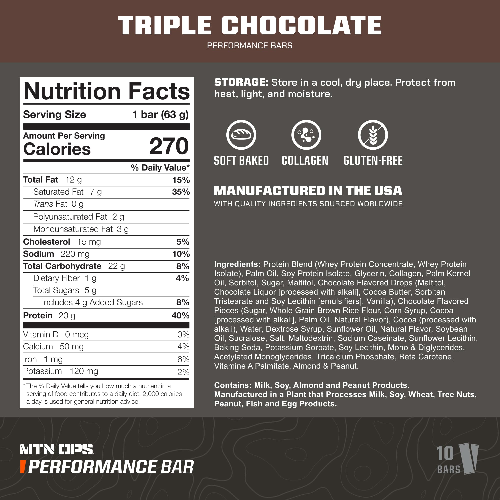 MTN OPS Mudslide bar close-up texture reveals rich chocolate and chewy bite