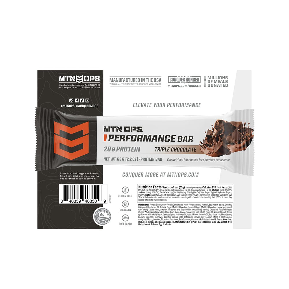 MTN OPS Mudslide bar ready-to-eat for on-the-go fueling