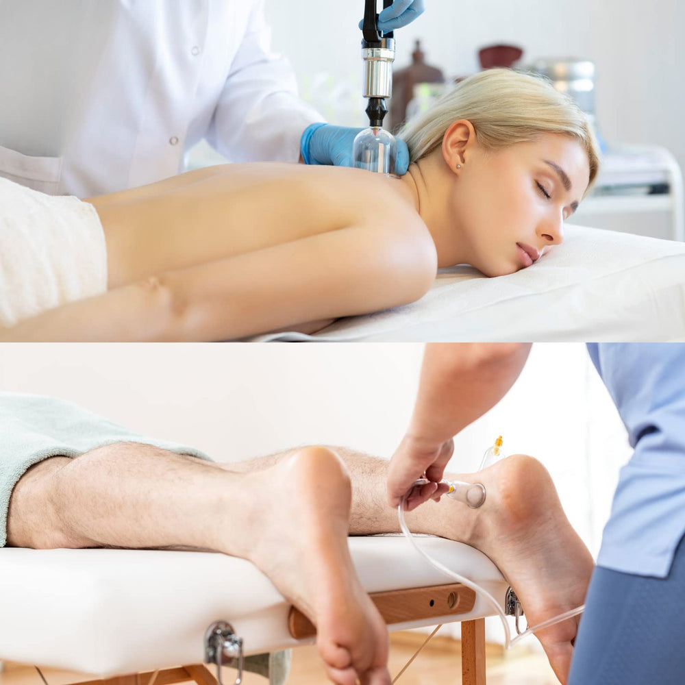 Muchoo back and neck cupping set for muscle comfort and relaxation.