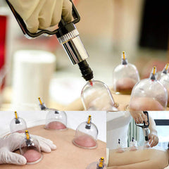 Muchoo cupping pump and extension tube for quick, adjustable suction sessions.