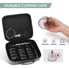 Muchoo hijama cupping kit with assorted sizes for targeted relief.