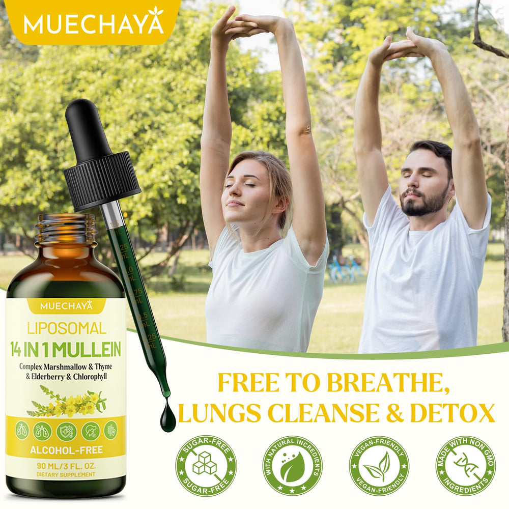 Muechaya Mint flavor bottle promotes pleasant-tasting, convenient daily intake.