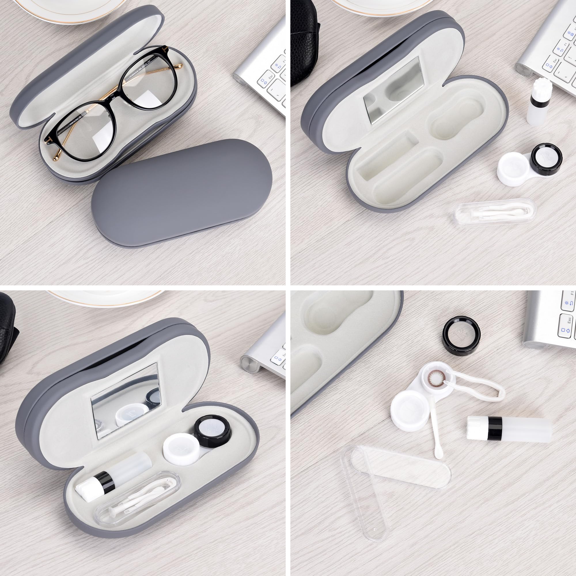 Muf anti-scratch case with double hinges supports repeated opening.