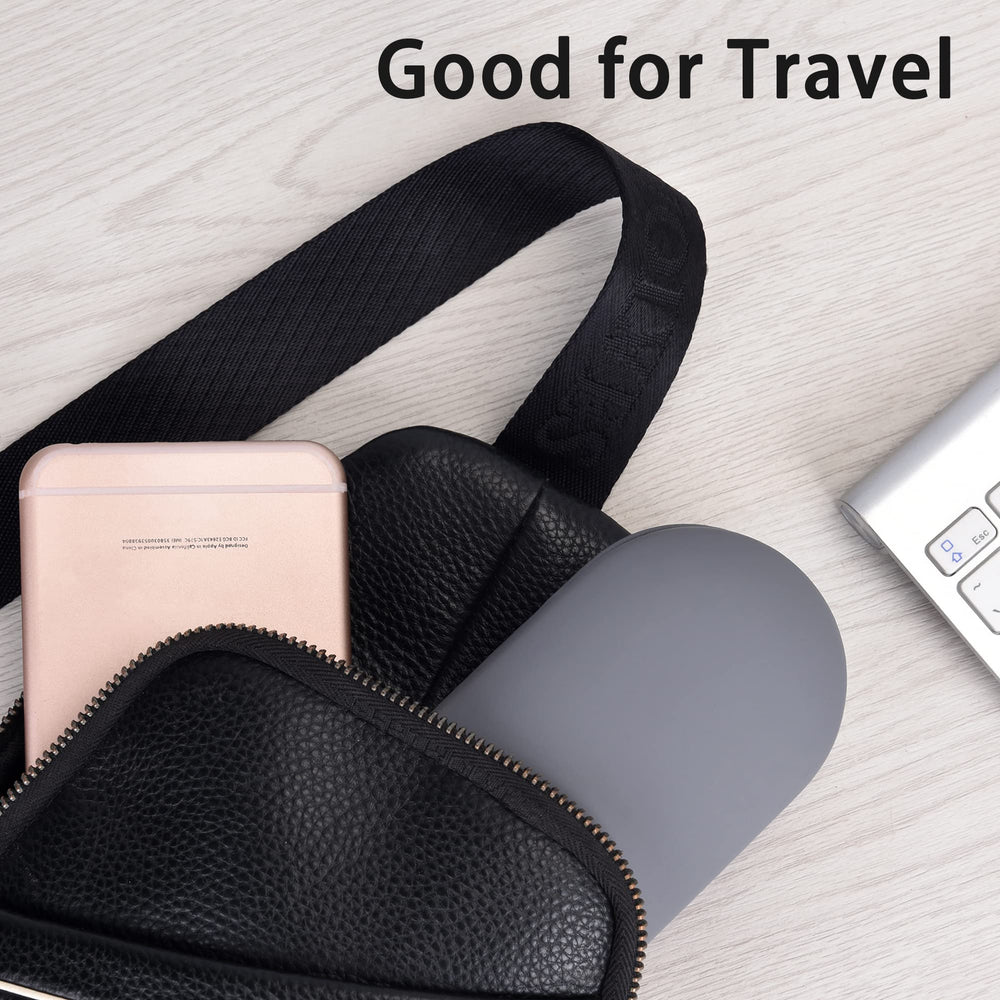Muf compact design fits purses and bags for easy access.