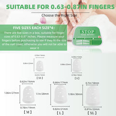 Mulimot nail biting cover side view with slim profile for comfortable wear