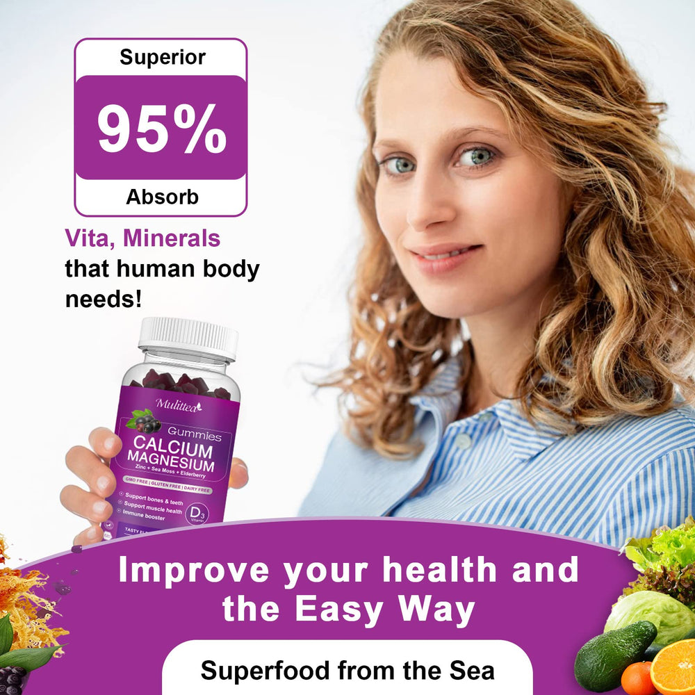 Mulittea berry-flavored chewables; easy daily wellness supplement.