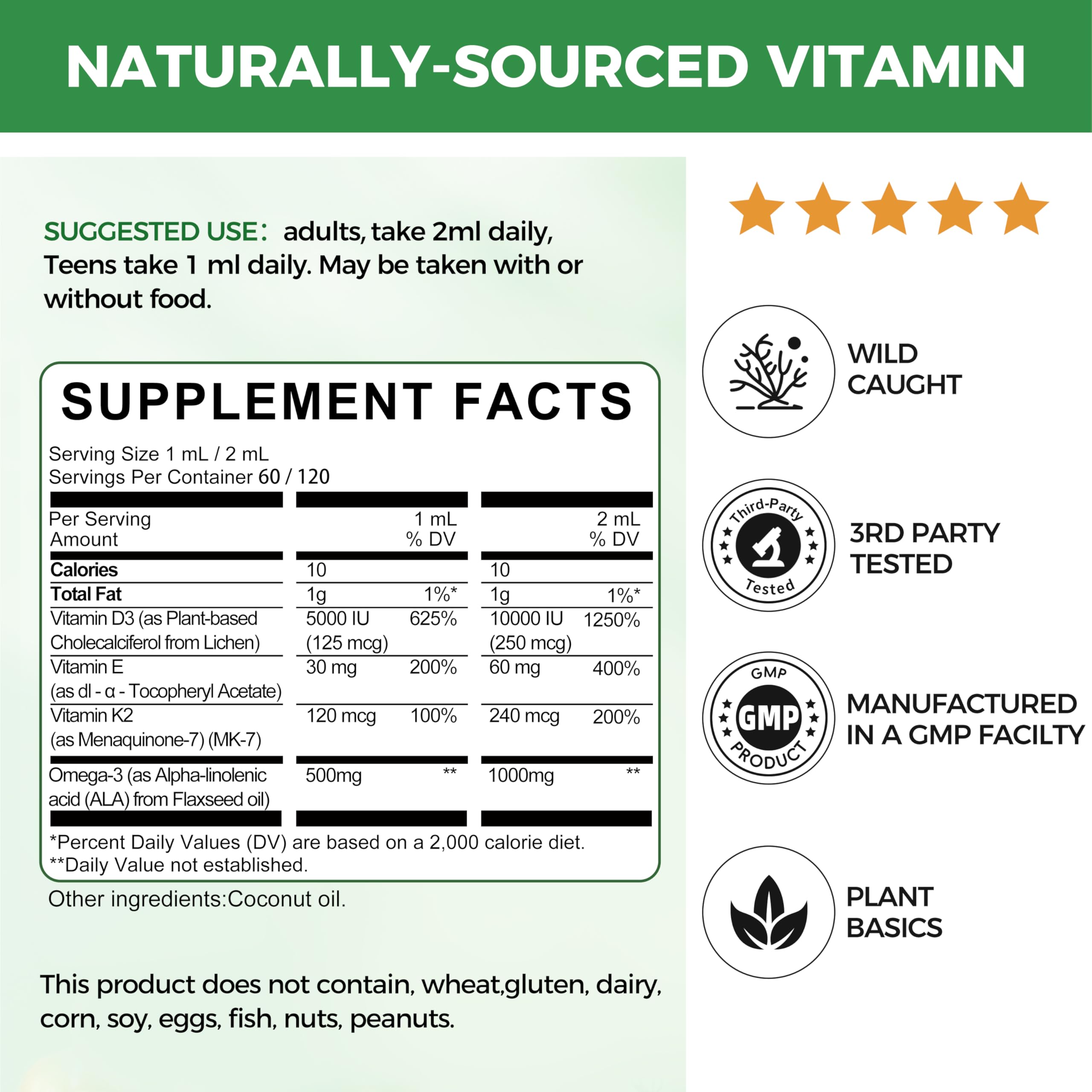 Mulittea plant-based D3 drops close-up showing clear, fast absorption.
