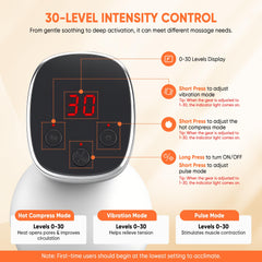 Multford 9-speed deep vibration delivers deep tissue massage to legs, arms, and abdomen.