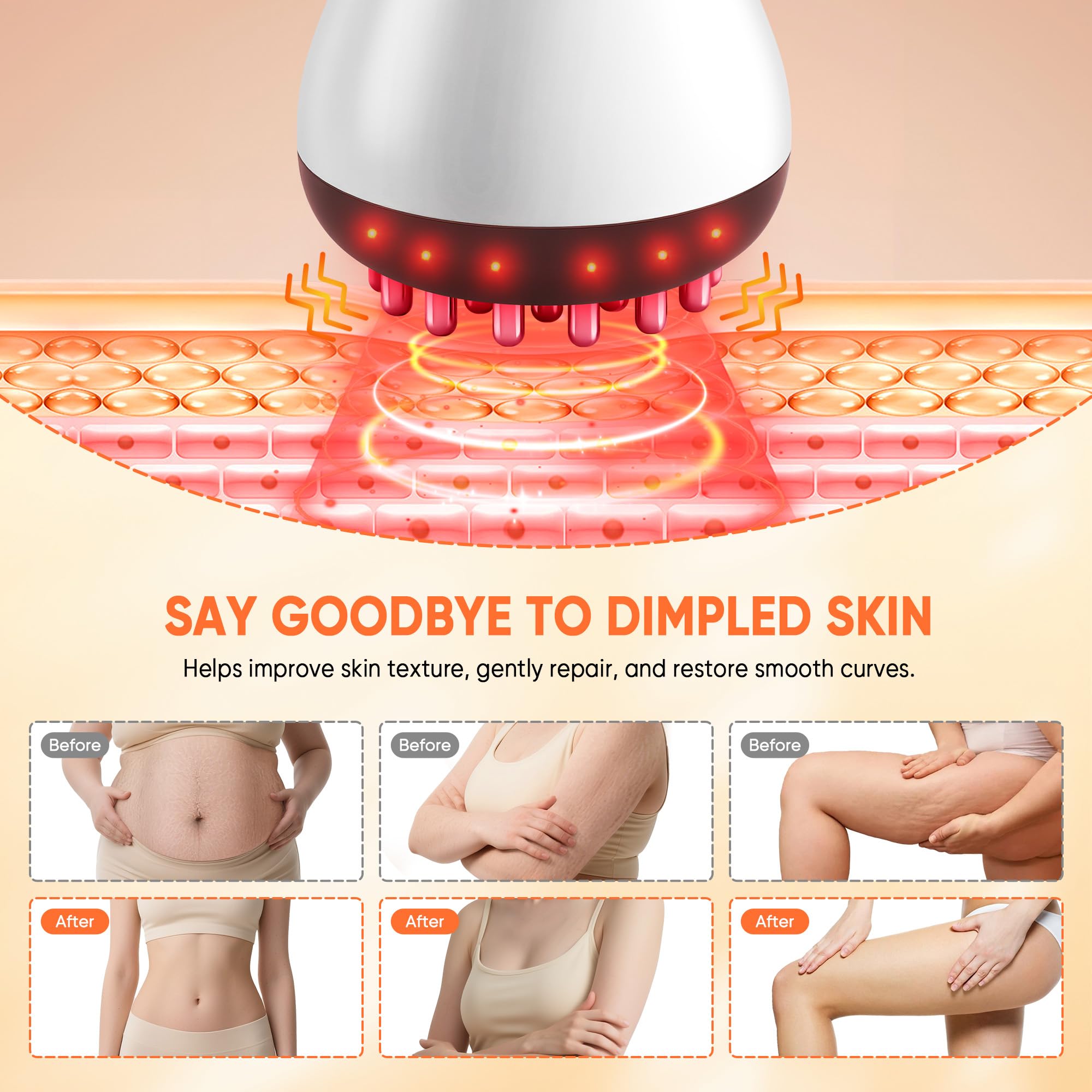 Multford pulse skin care head with intelligent pulses for skin radiance and texture.
