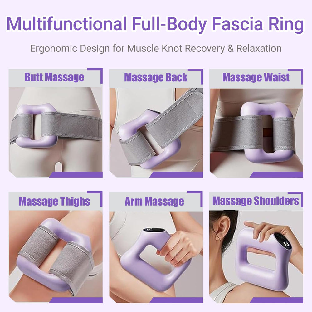Multifunctional Full-Body Fascia Ring quiet design enables peaceful sessions.