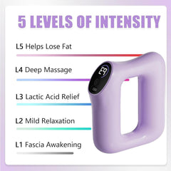 Arm wrap with purple fascia ring for targeted relief