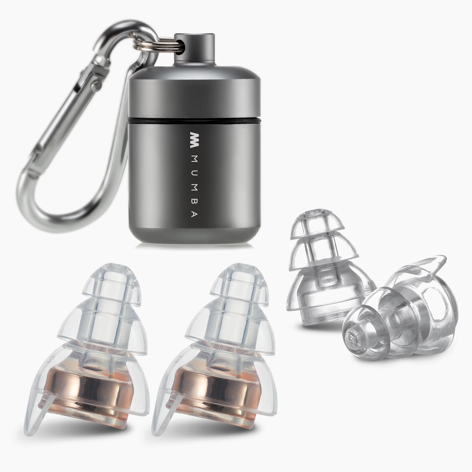Mumba high-fidelity earplugs with 24dB filter for clear sound