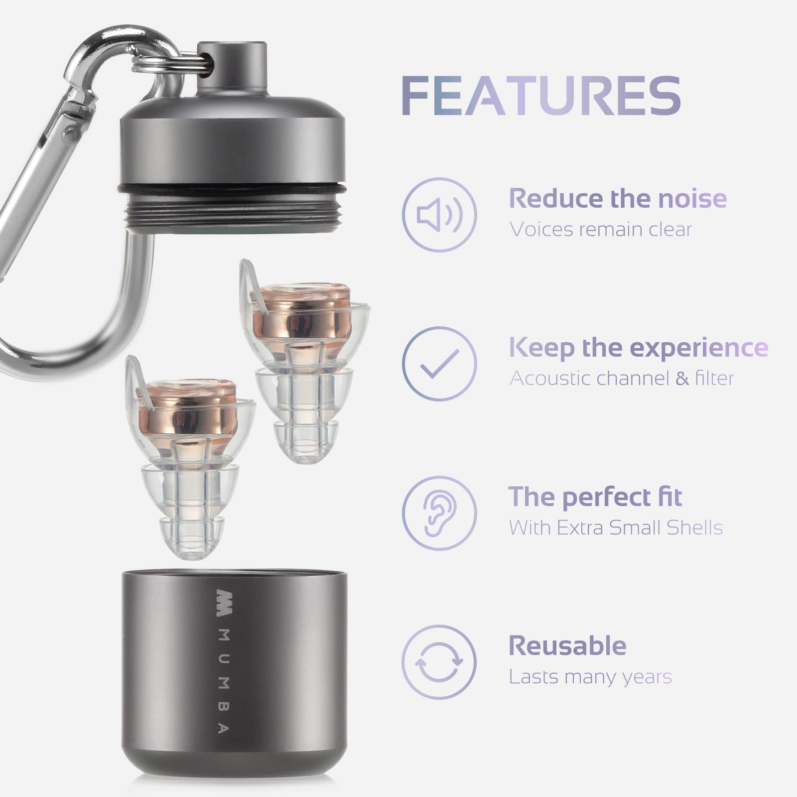 Mumba portable travel case keeps plugs clean and ready