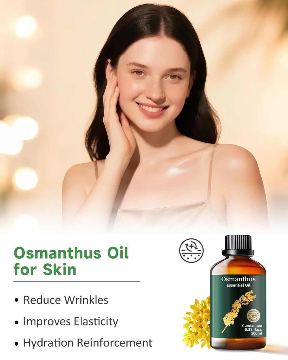 Mumianhua Osmanthus outdoor spray creating a fragrant patio barrier.