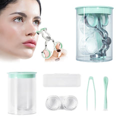 MUNLIT all-pieces tool set for easy daily lens handling on the go.
