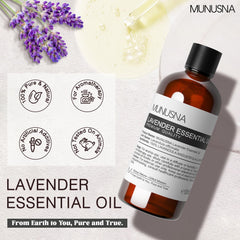 MUNUSNA Lavanda aroma suave para difusor y meditación