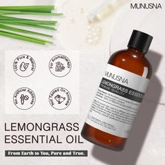 MUNUSNA lemongrass essential oil bottle for DIY soaps and skincare