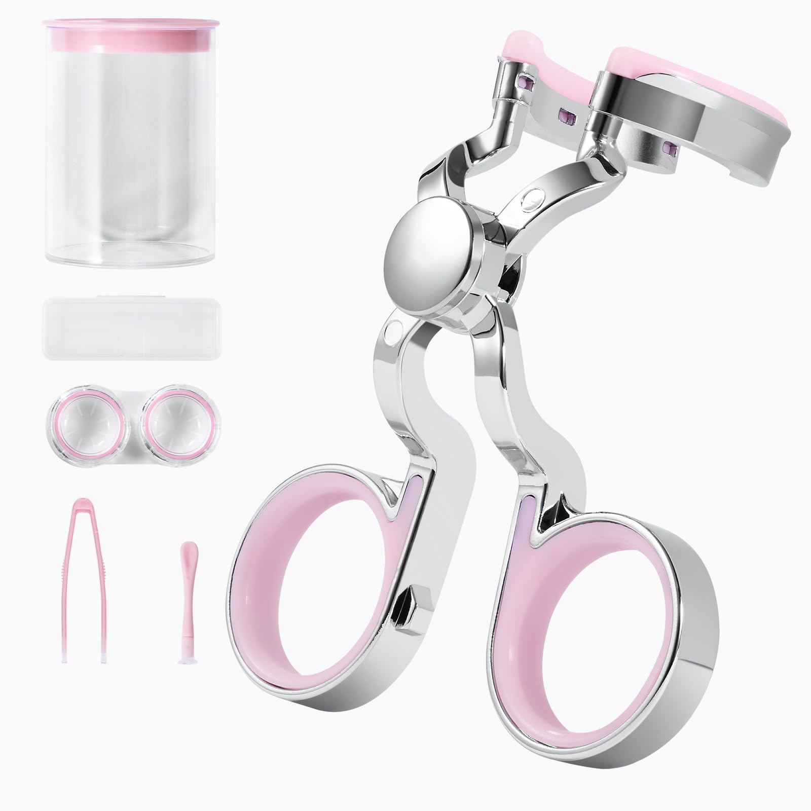 MUQING coloured lens inserter and remover tool in pink for easy handling.