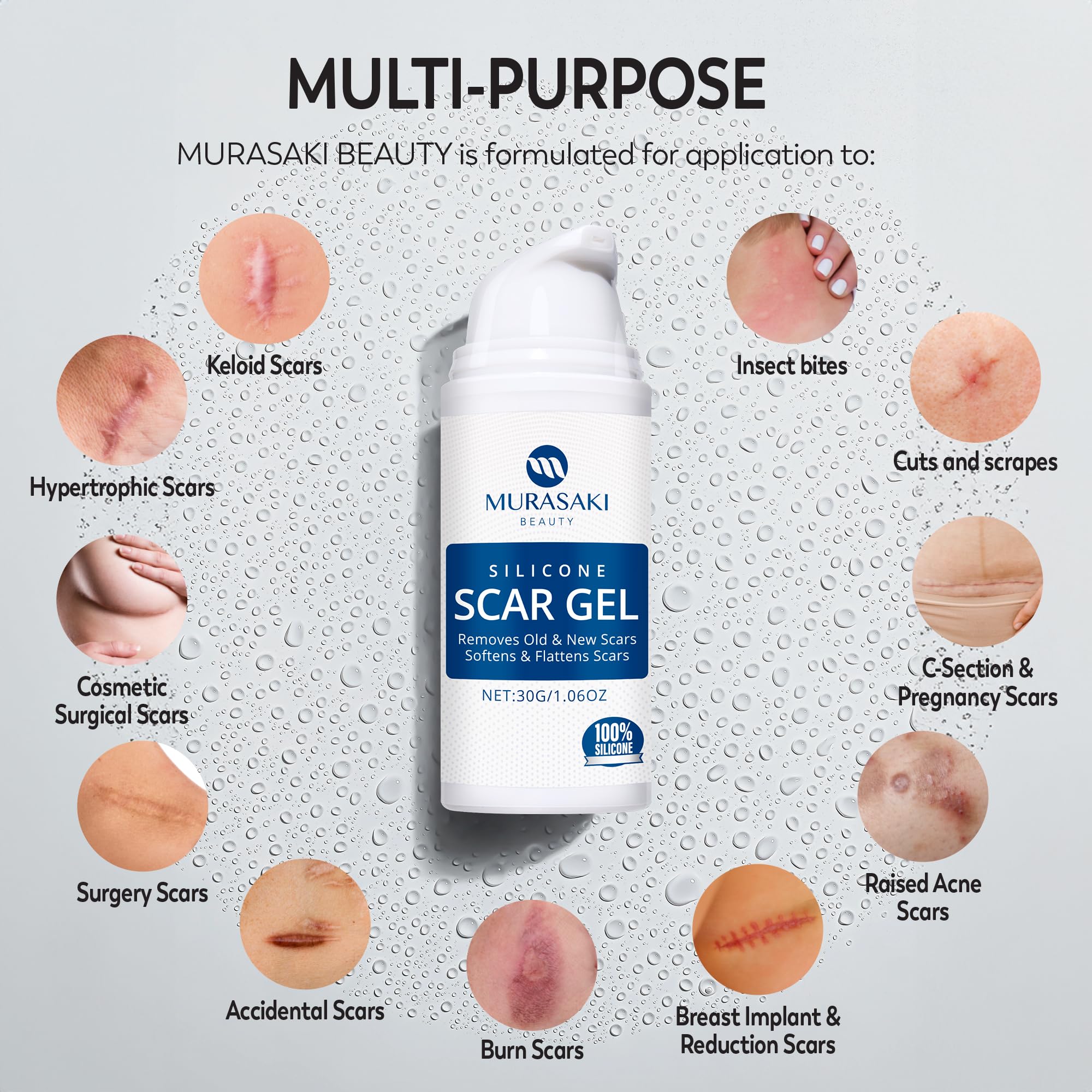 MURASAKI BEAUTY scar gel during routine massage sessions on scar.