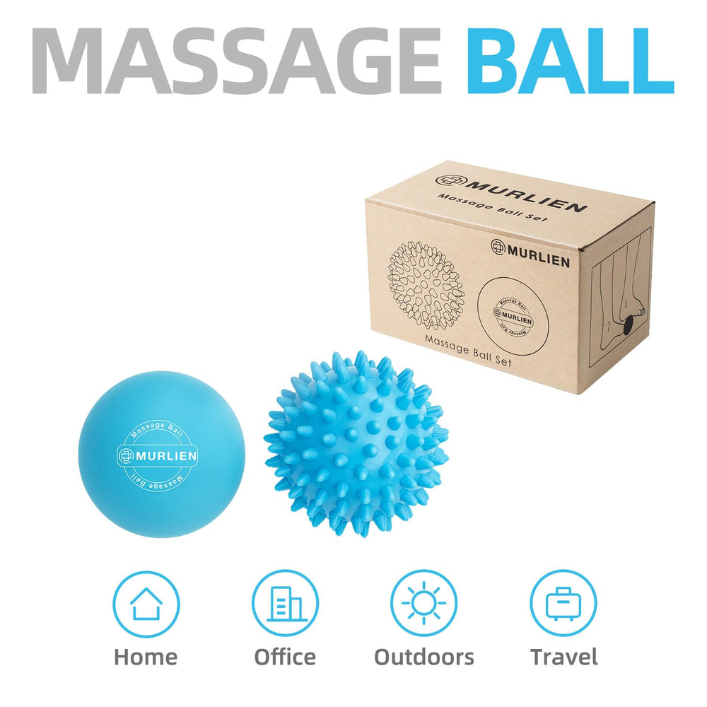 MURLIEN glutes-spiky ball for hip relief with ridged texture.