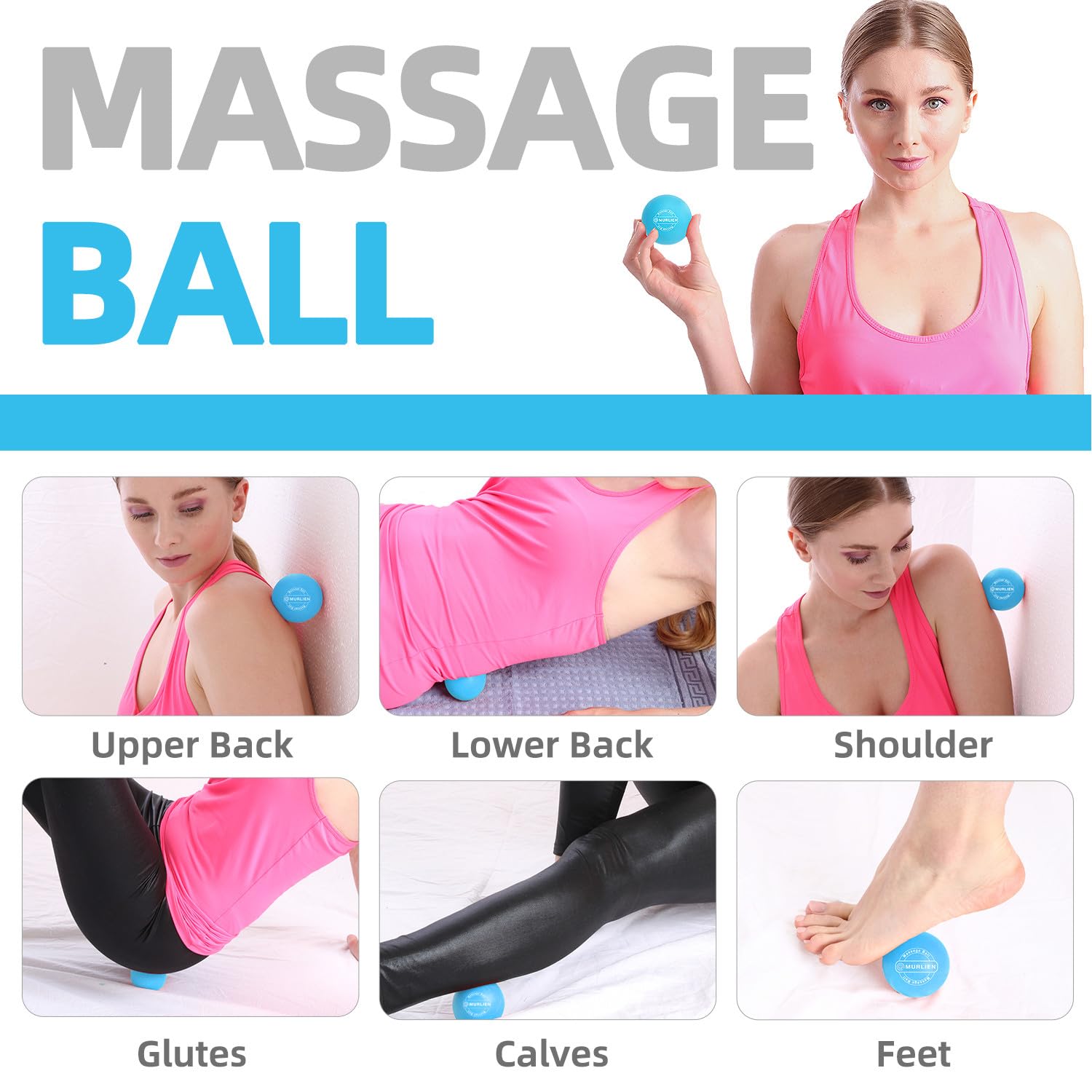MURLIEN spiky foot ball for plantar areas and foot massage.