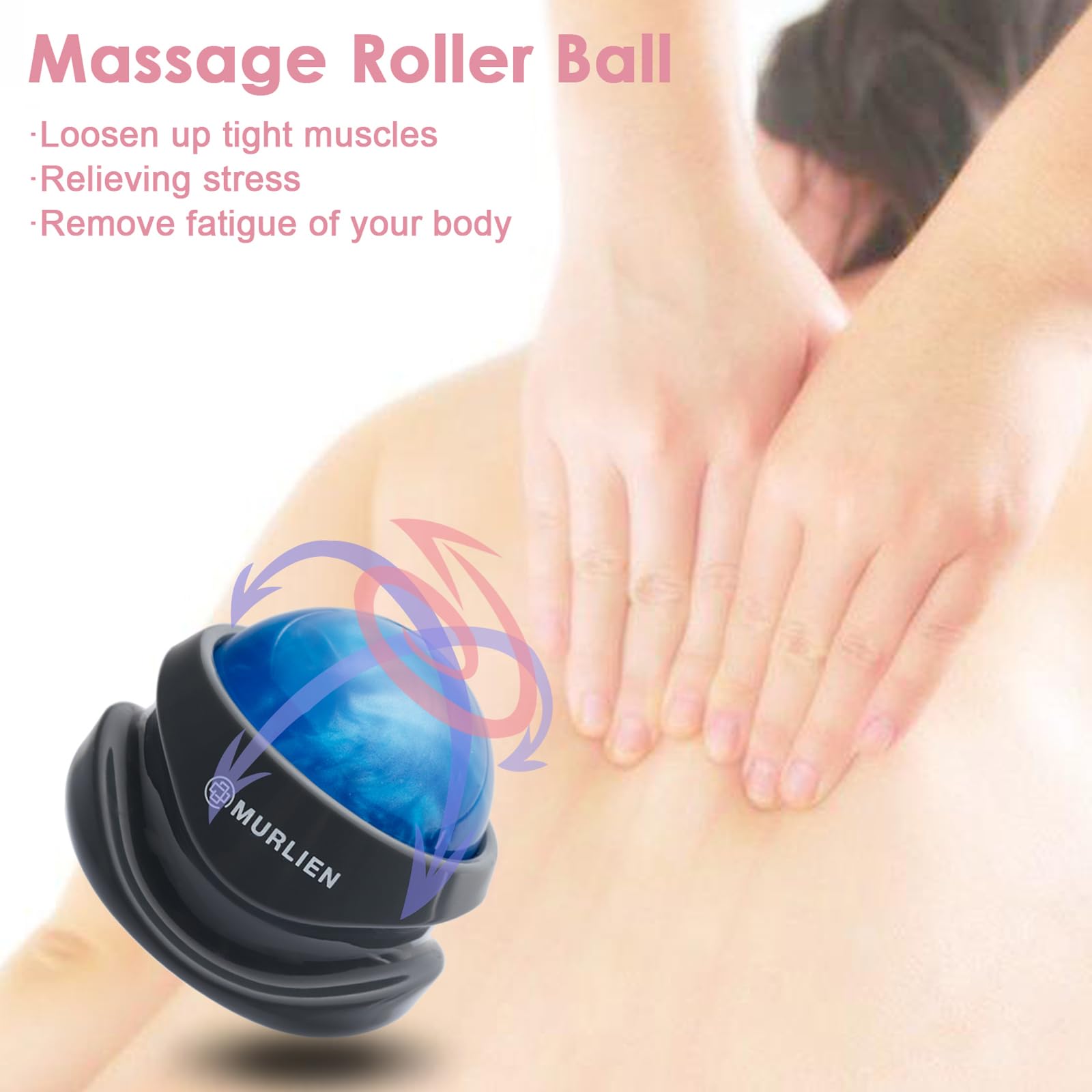 MURLIEN Massage Roller Ball treats abdomen tension with mindful rolling and relaxation