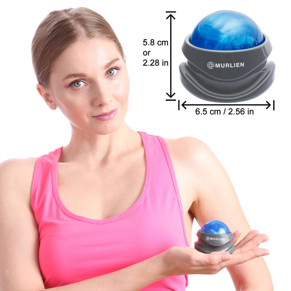 MURLIEN Massage Roller Ball eases leg strains with directional rolling for flexible relief