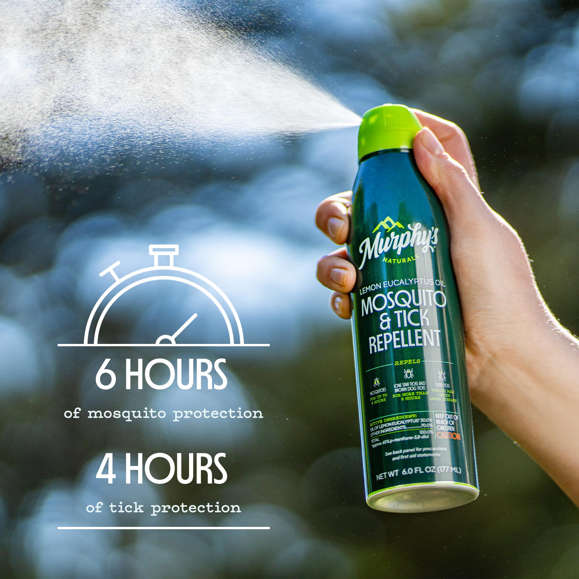 Family using Murphy’s Naturals spray outdoors, suitable for kids and adults
