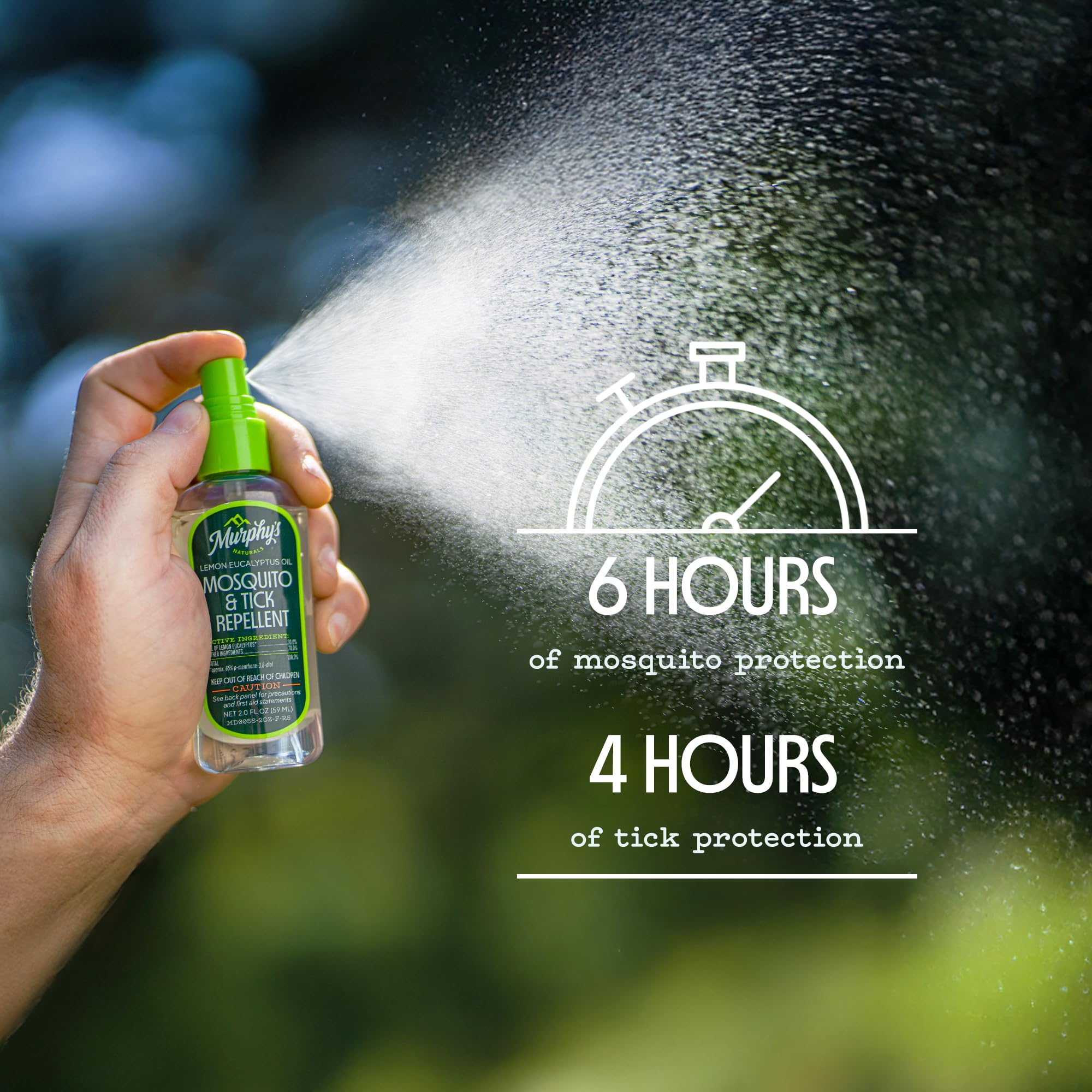 Murphy's Naturals lemon eucalyptus spray ideal for kids during backyard gatherings.