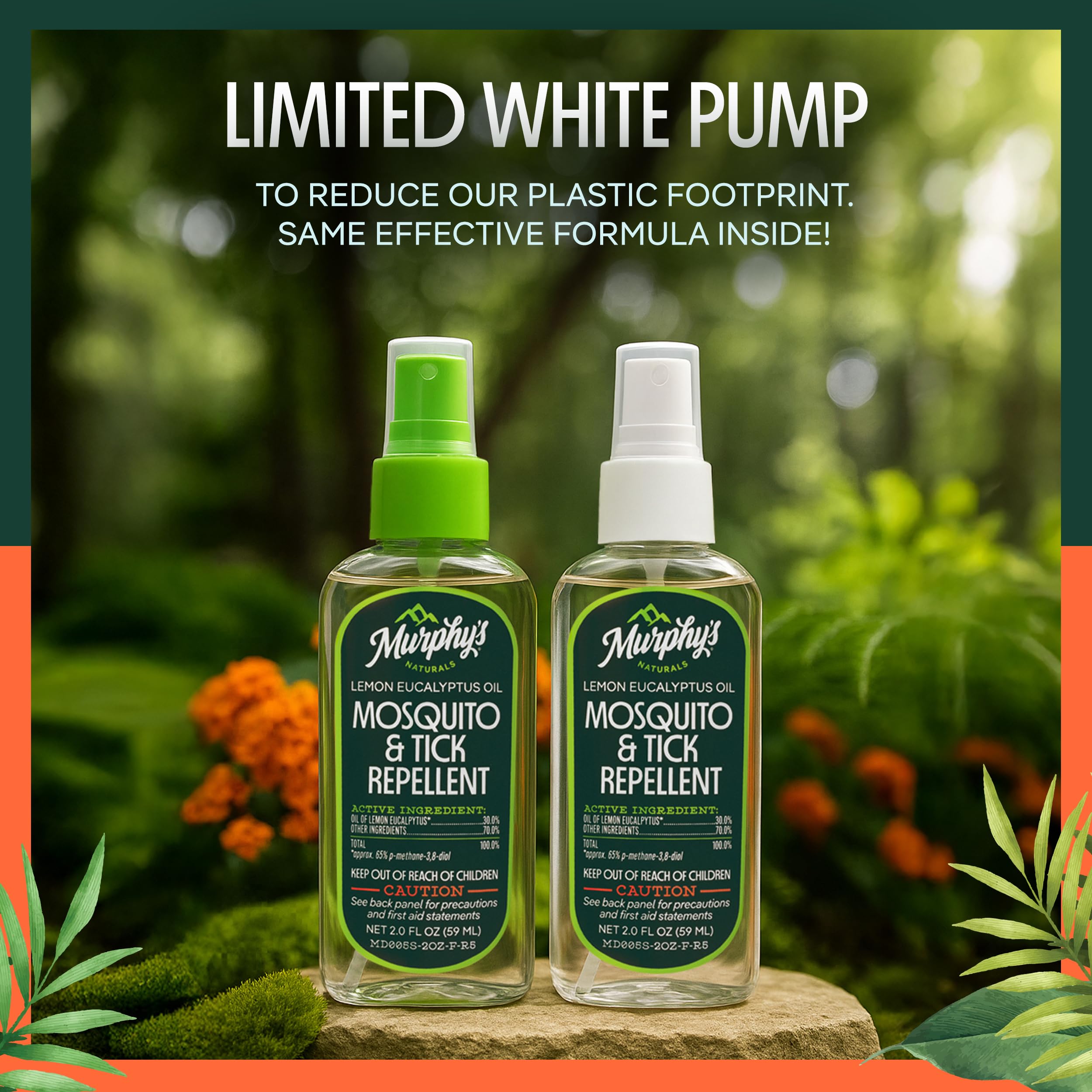 Murphy's Naturals spray shown with compact packaging for on-the-go use.
