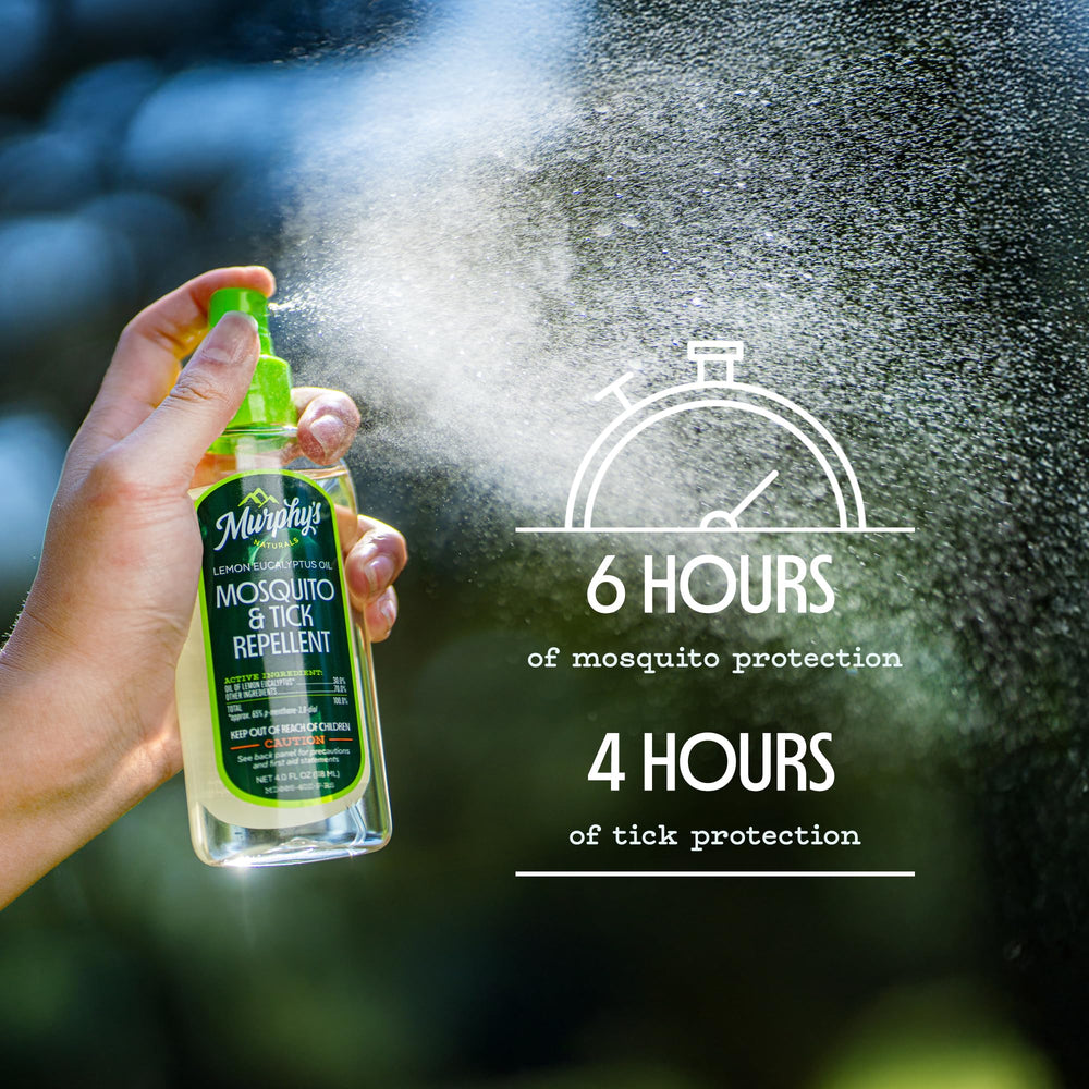 Murphy's Naturals outdoor-gear-spray protects camping gear during adventures.