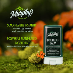 Close-up of Murphy’s Naturals plant-based oil blend for gentle bite relief.