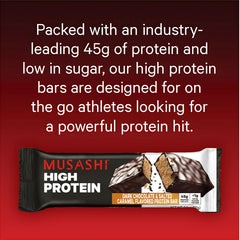 MUSASHI bar close-up texture shows creamy center and crisp bite.