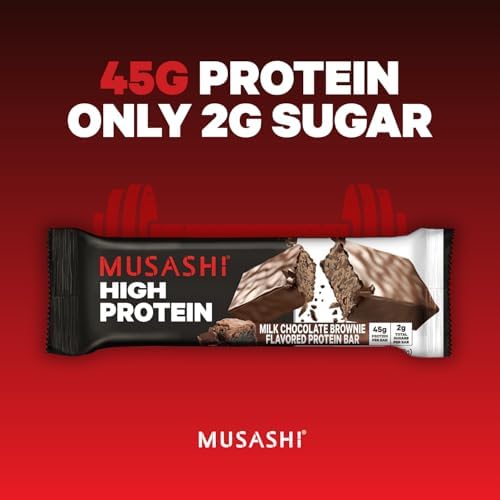Nutrition label highlights 45g protein per bar