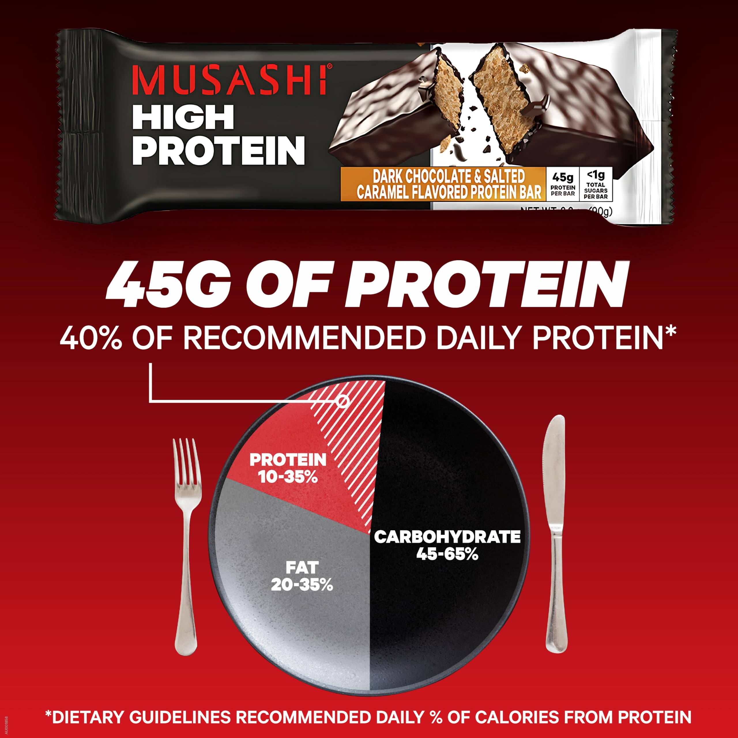 MUSASHI on-the-go snack in a gym bag for quick nutrition.