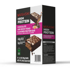 MUSASHI Rocky Road bar after workout serve, ideal post-exercise snack