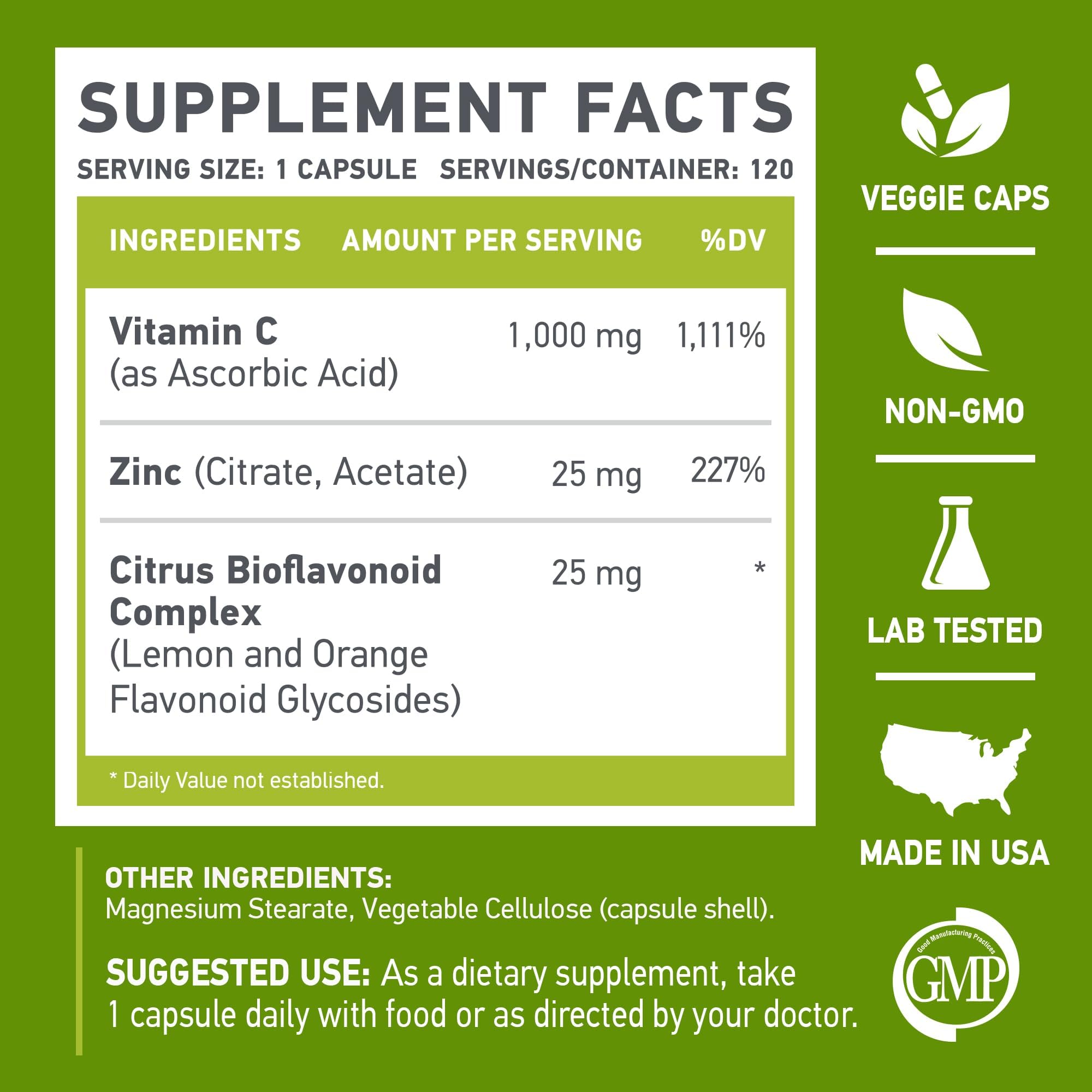Morning routine shot featuring Muscle Food Labs Vitamin C and Zinc.