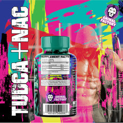 Close-up of Muscle Metabolix Tudca NAC capsules for daily liver wellness.