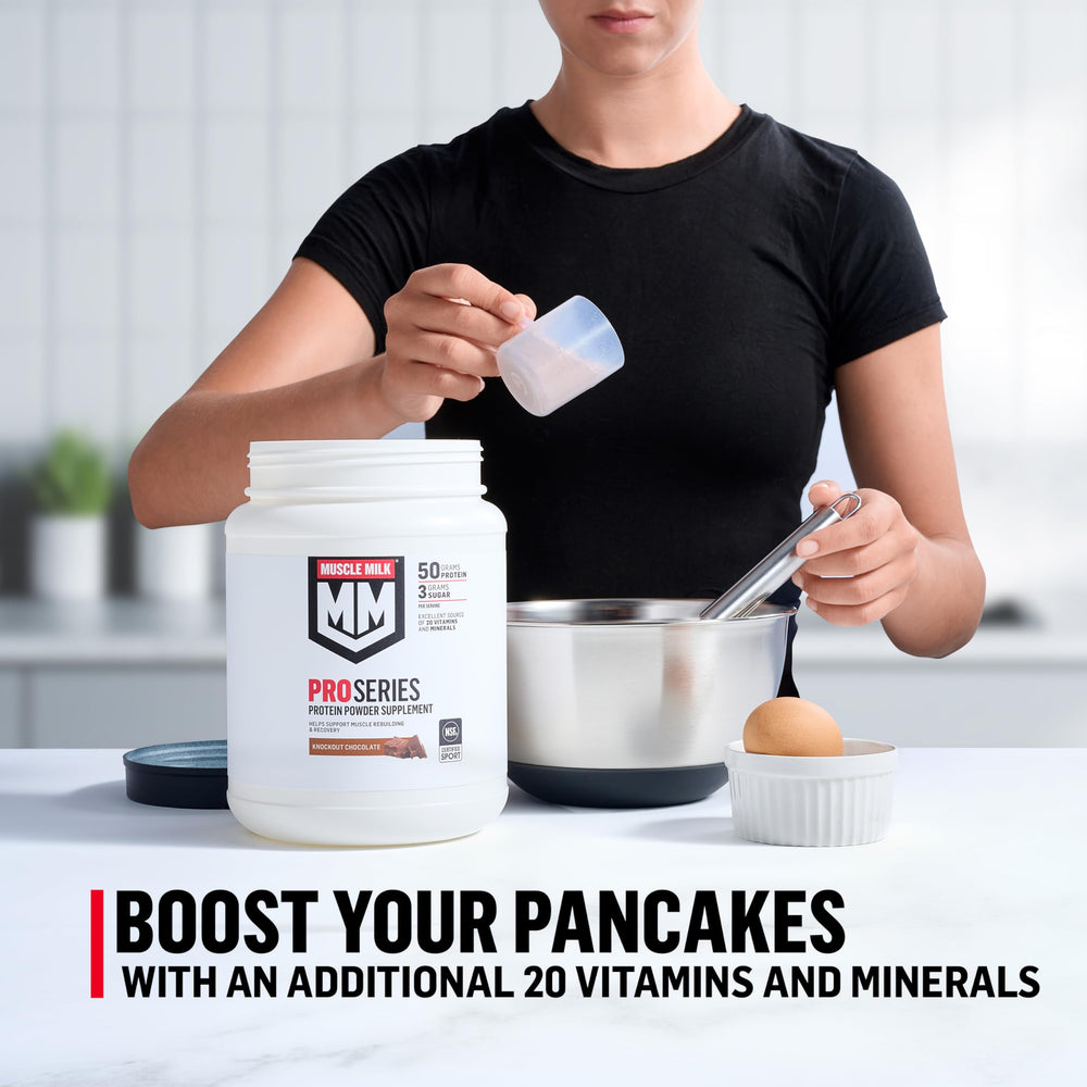 Muscle Milk Pro Series NSF Certified for Sport label signals quality.