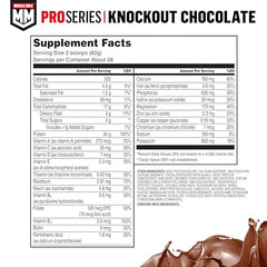Muscle Milk Pro Series protein scoop showing portion size for a serving.
