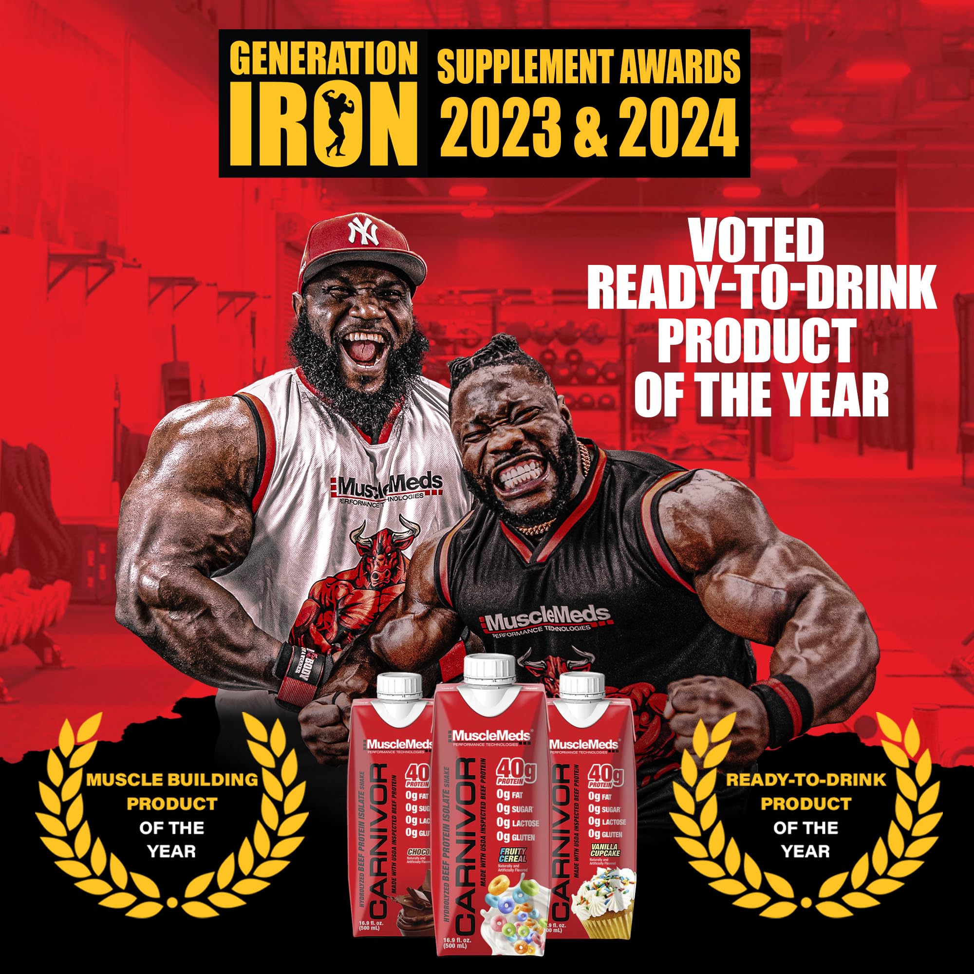 Ingredients list emphasizes hydrolyzed beef protein isolate quality.