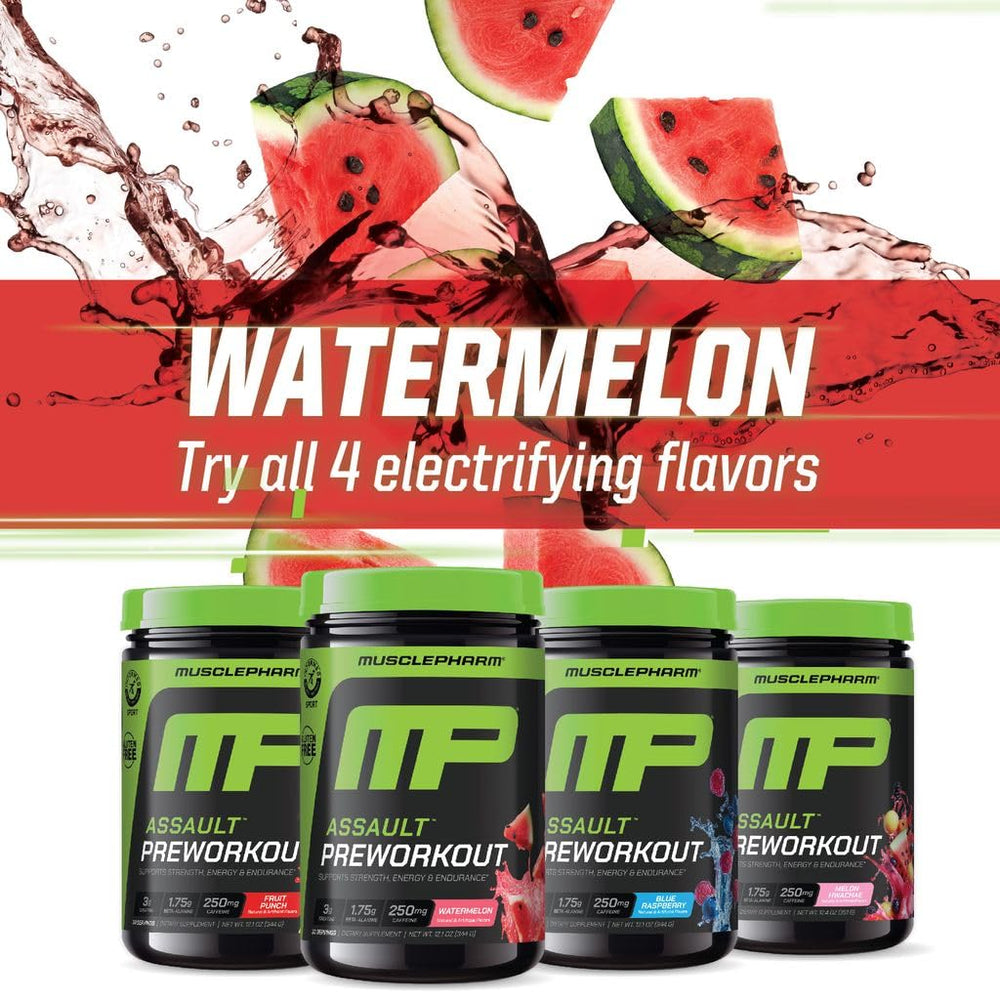 MusclePharm Assault athlete preparing workout conveys focus and energy potential