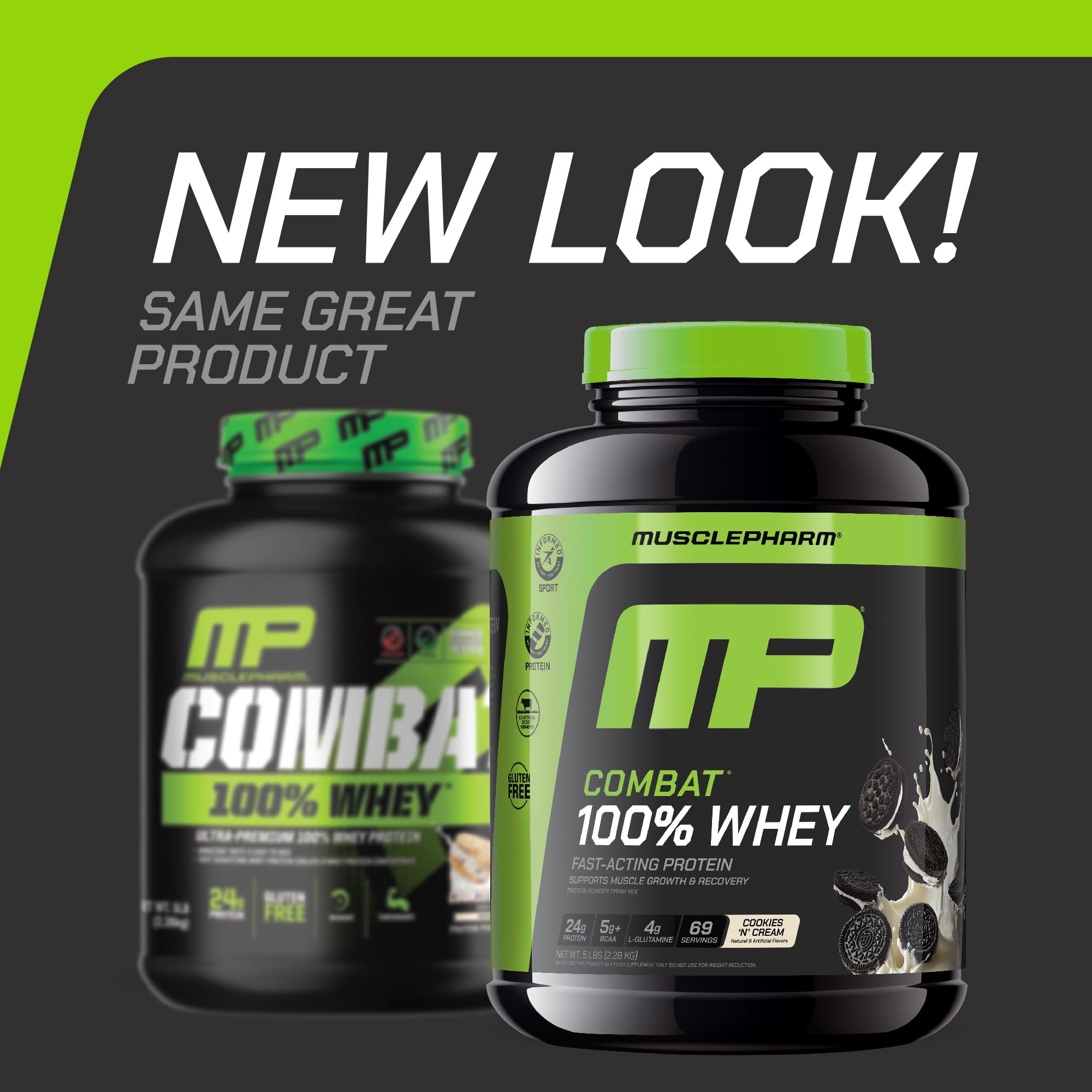 MusclePharm Combat 100% Whey shake bottle ready for post-workout recovery.