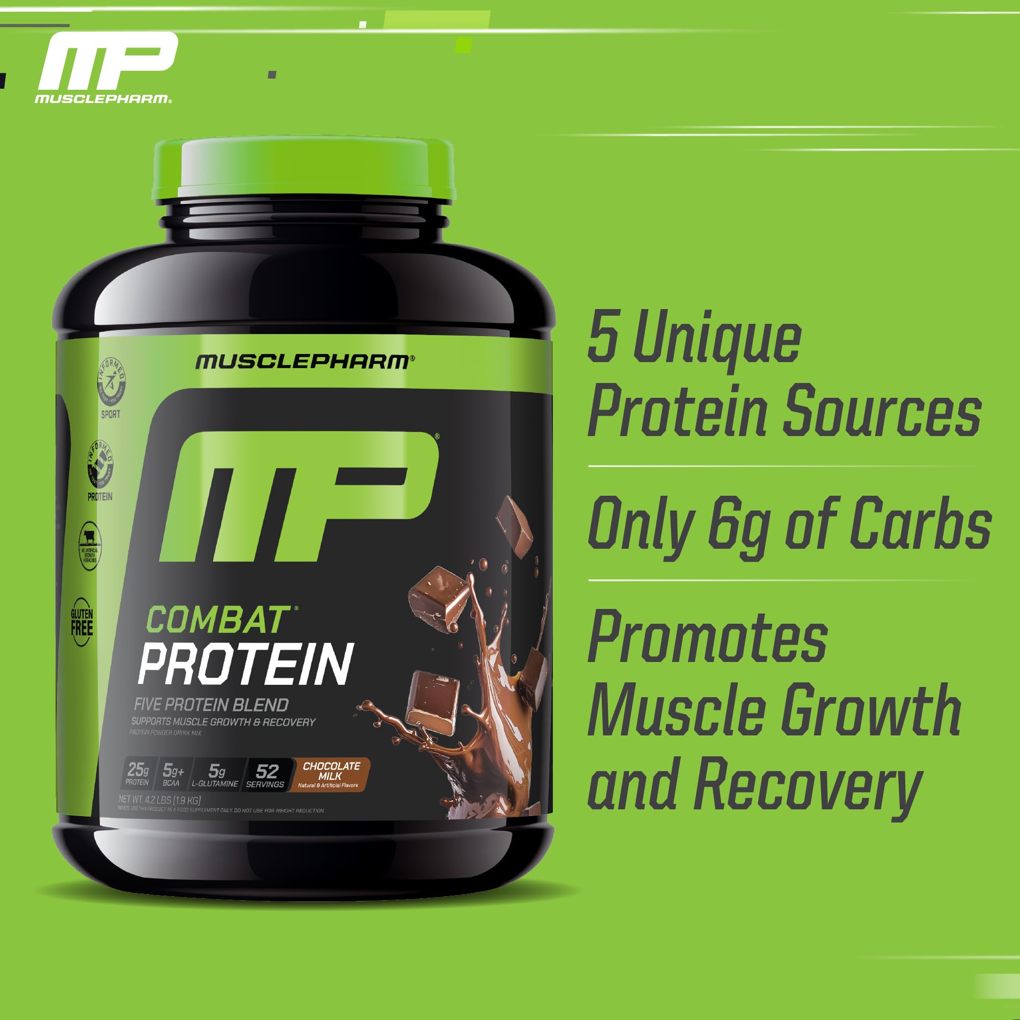 MusclePharm Combat 52-serving tub for ongoing training cycles